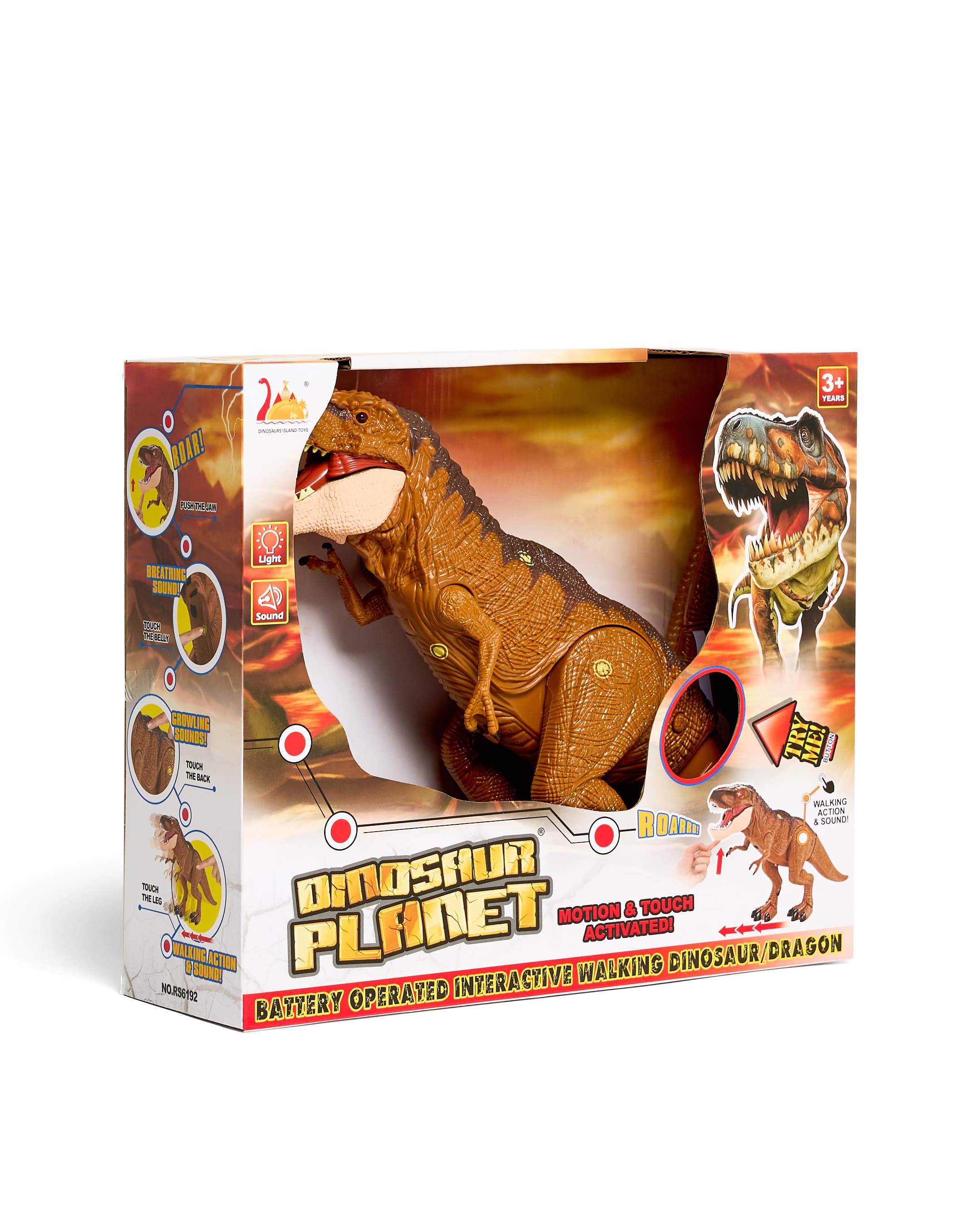 B/O DINOSAUR SET WITH LIGHT AND SOUND + IC & EGG thumbnail 2