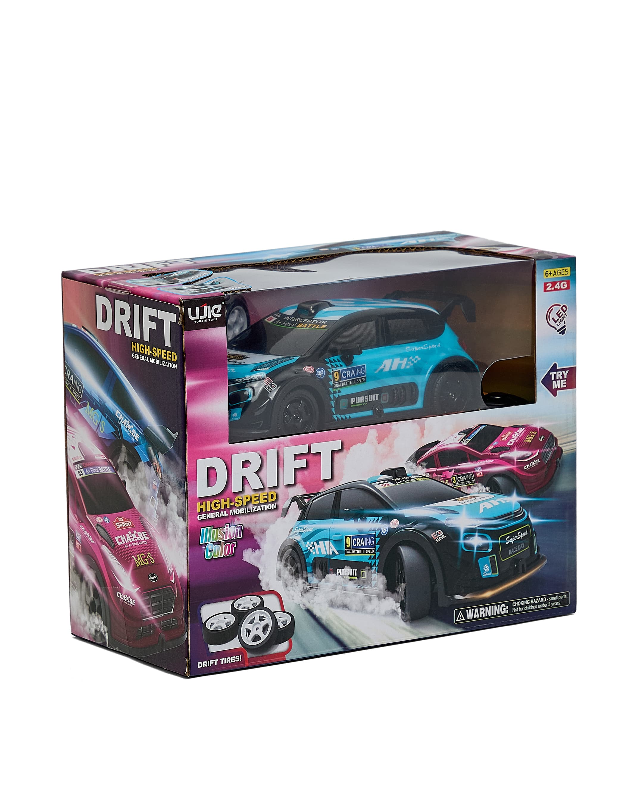1:22 4CH 2.4G DRIFTING CAR WITH LIGHT AND TRY ME -ASSORTED thumbnail 2