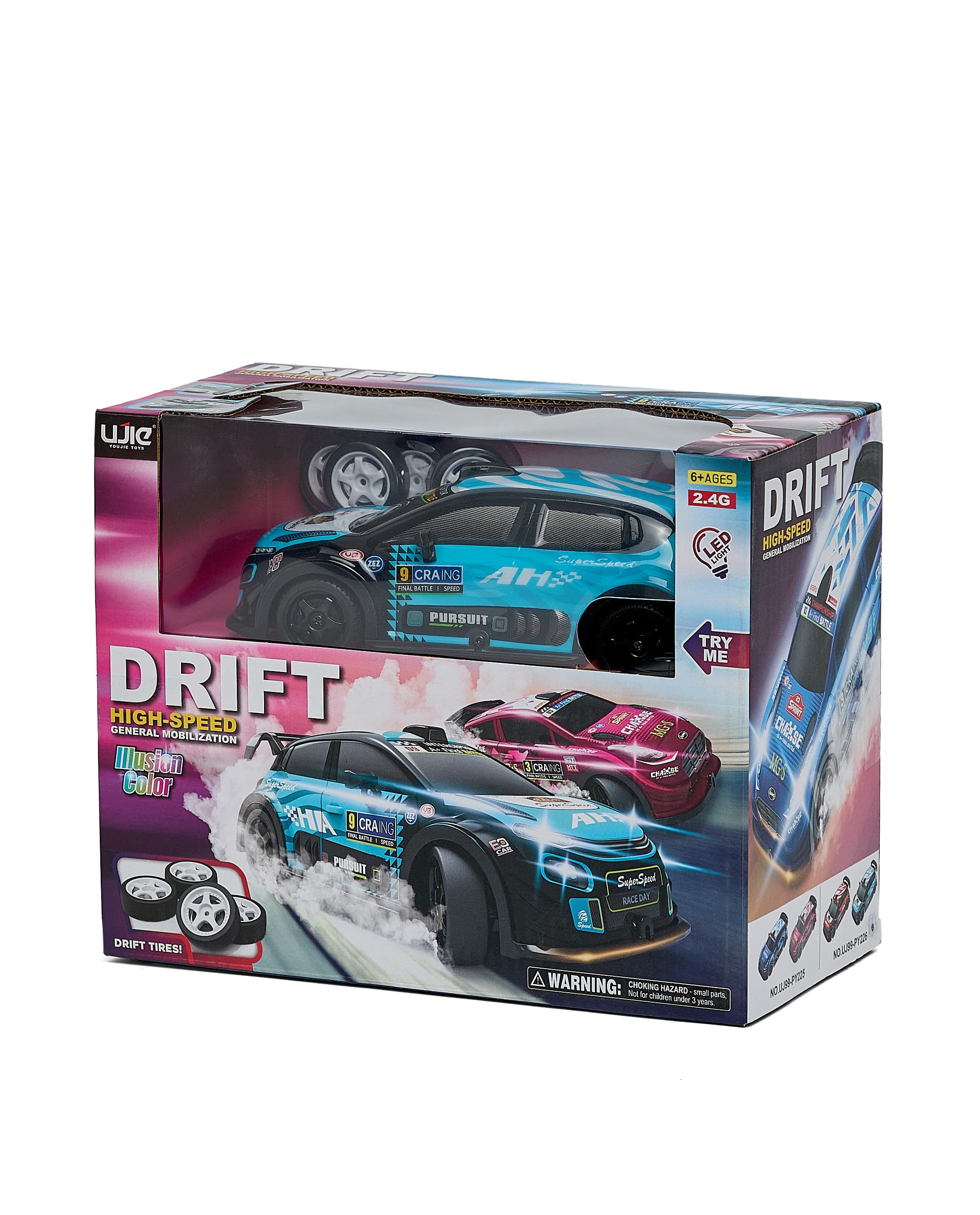 1:22 4CH 2.4G DRIFTING CAR WITH LIGHT AND TRY ME -ASSORTED thumbnail 3