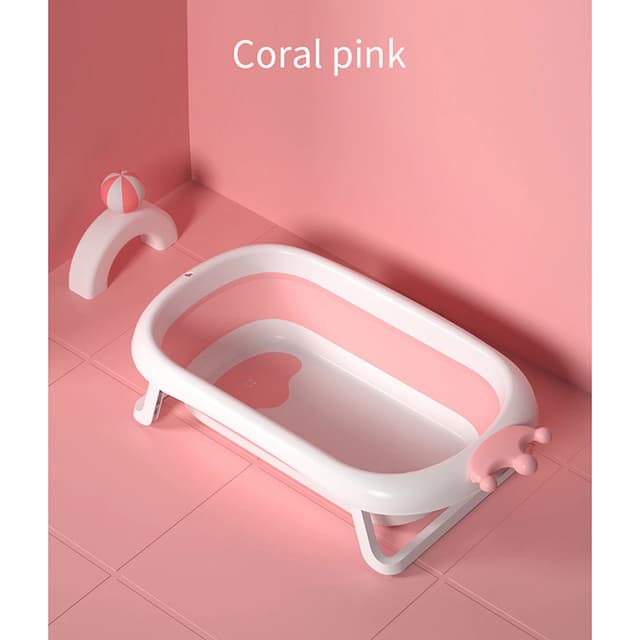 Bumble & Bird - Foldable Bathtub Crown Style With Cushion - Pink thumbnail 2