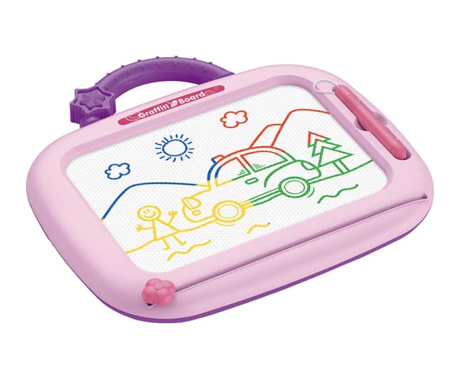 Babies & more Magnetic Writing Board - Kids Educational Toy - Green,Pink thumbnail 1