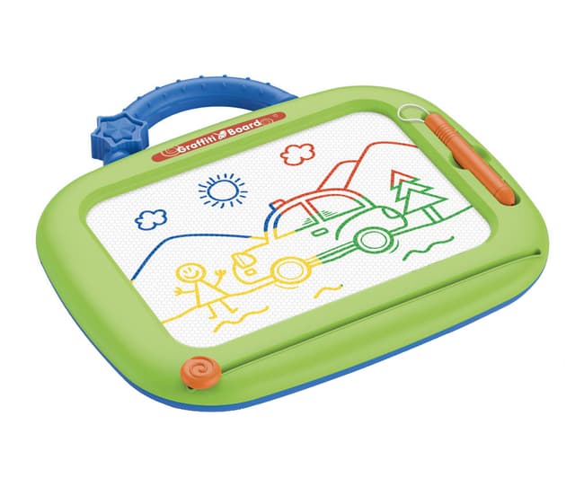 Babies & more Magnetic Writing Board - Kids Educational Toy - Green,Pink thumbnail 3