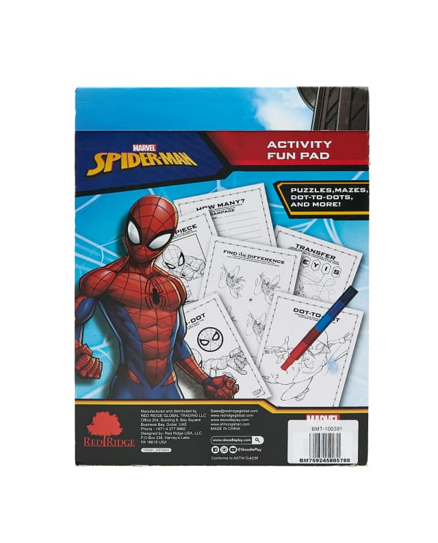 Spider-Man Activity Fun Pad with Stackable Crayon - Multicolor thumbnail 2