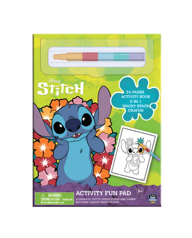Stitch Activity Fun Pad with Stackable Crayon - Multicolor thumbnail 4