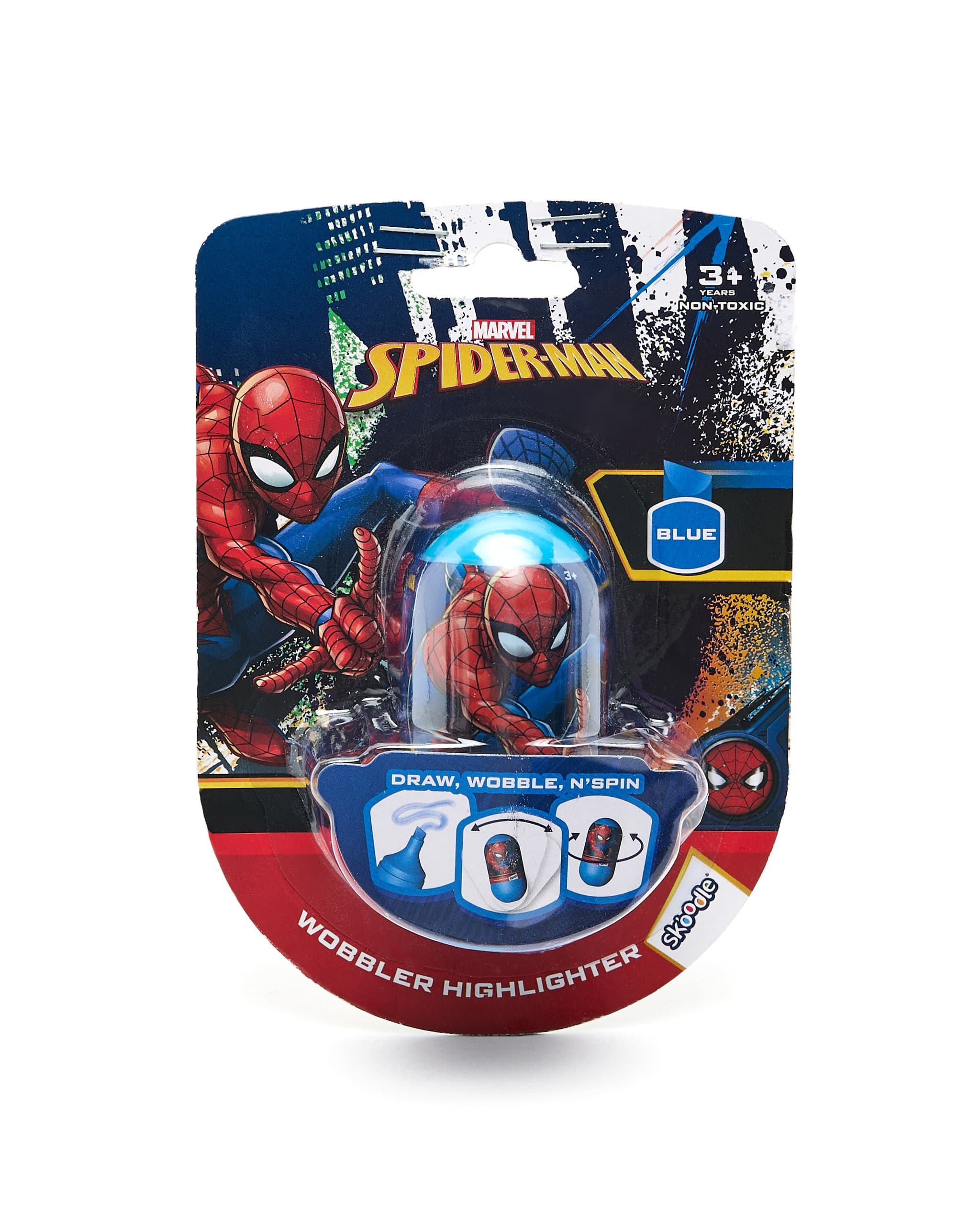 Spider-Man Wobbler Highlighter with Backer Card - Multicolor