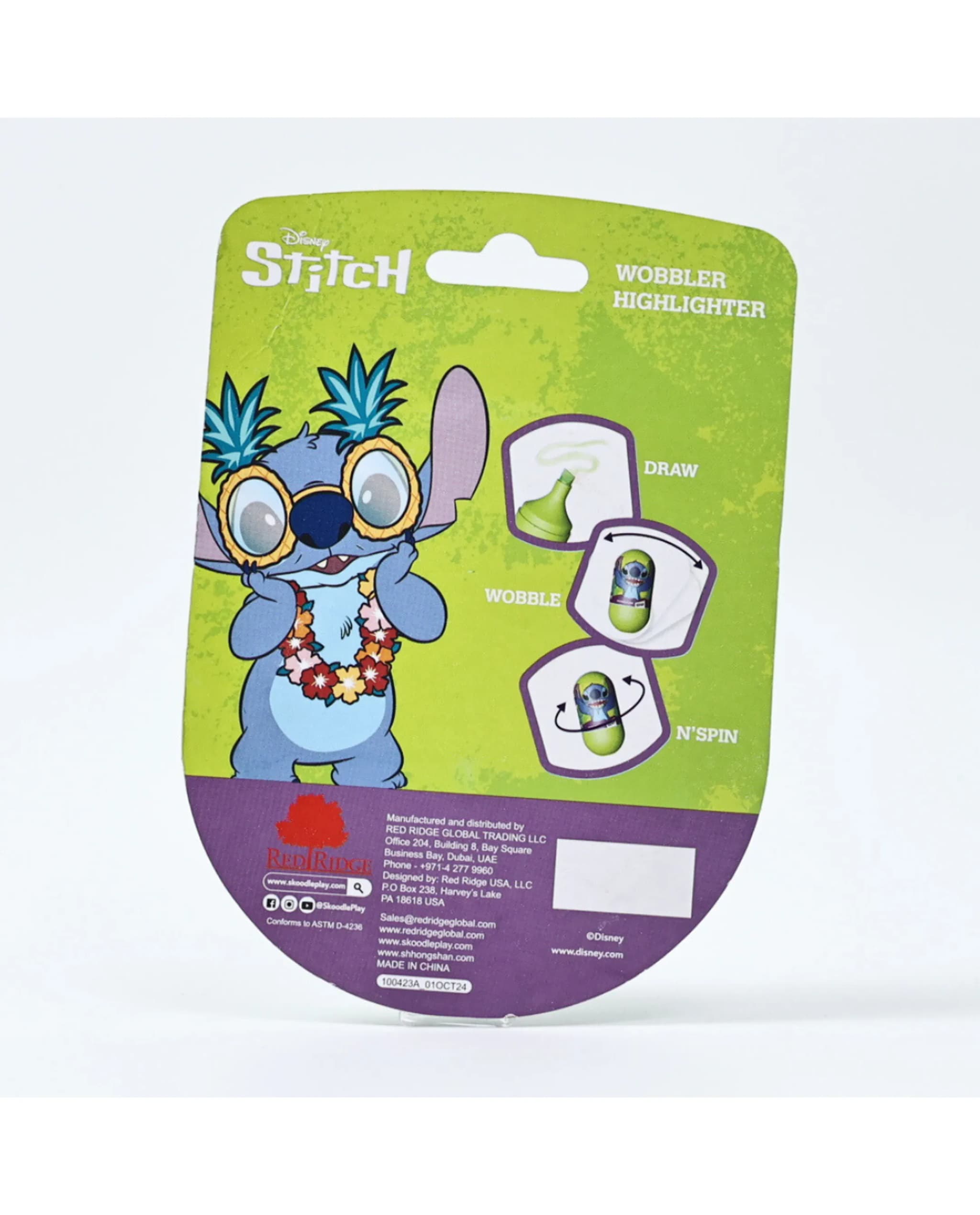 Stitch Wobbler Highlighter with Backer Card - Multicolor