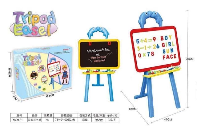 Babies & more Drawing Board - Kids Educational Toy - Blue thumbnail 1