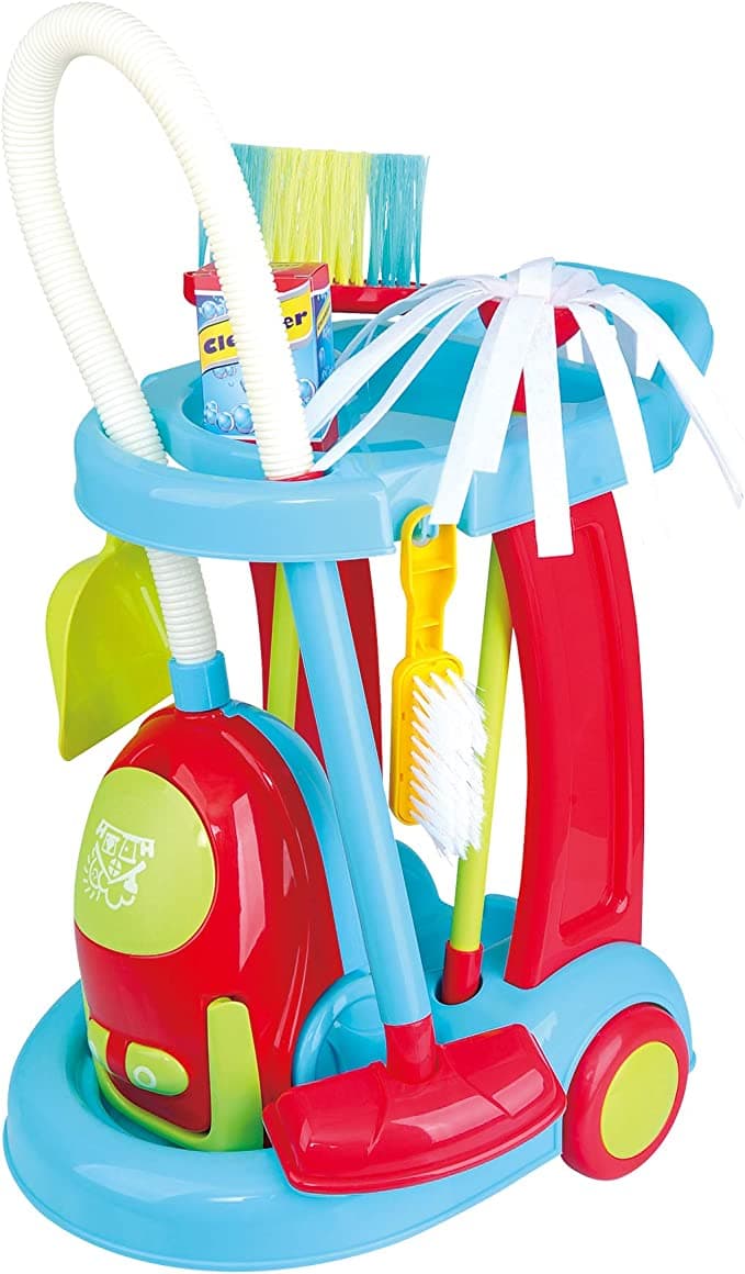 Playgo House Cleaning Trolley With Vaccum Cleaner - Multicolor thumbnail 2