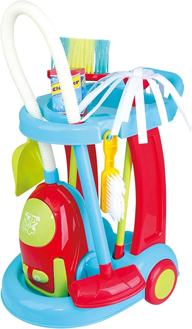 Playgo House Cleaning Trolley With Vaccum Cleaner - Multicolor thumbnail 2