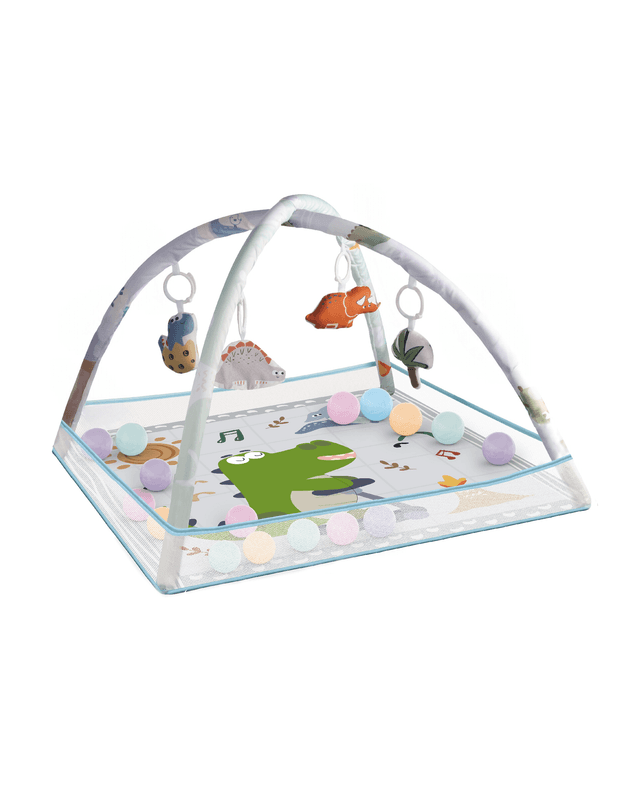 Babies & more Baby Playgym - Animal Theme - Baby Activity Toy - White thumbnail 1