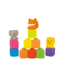 Babies & more Soft Blocks Set - 9 Pcs - Baby Building Toy - Multicolor