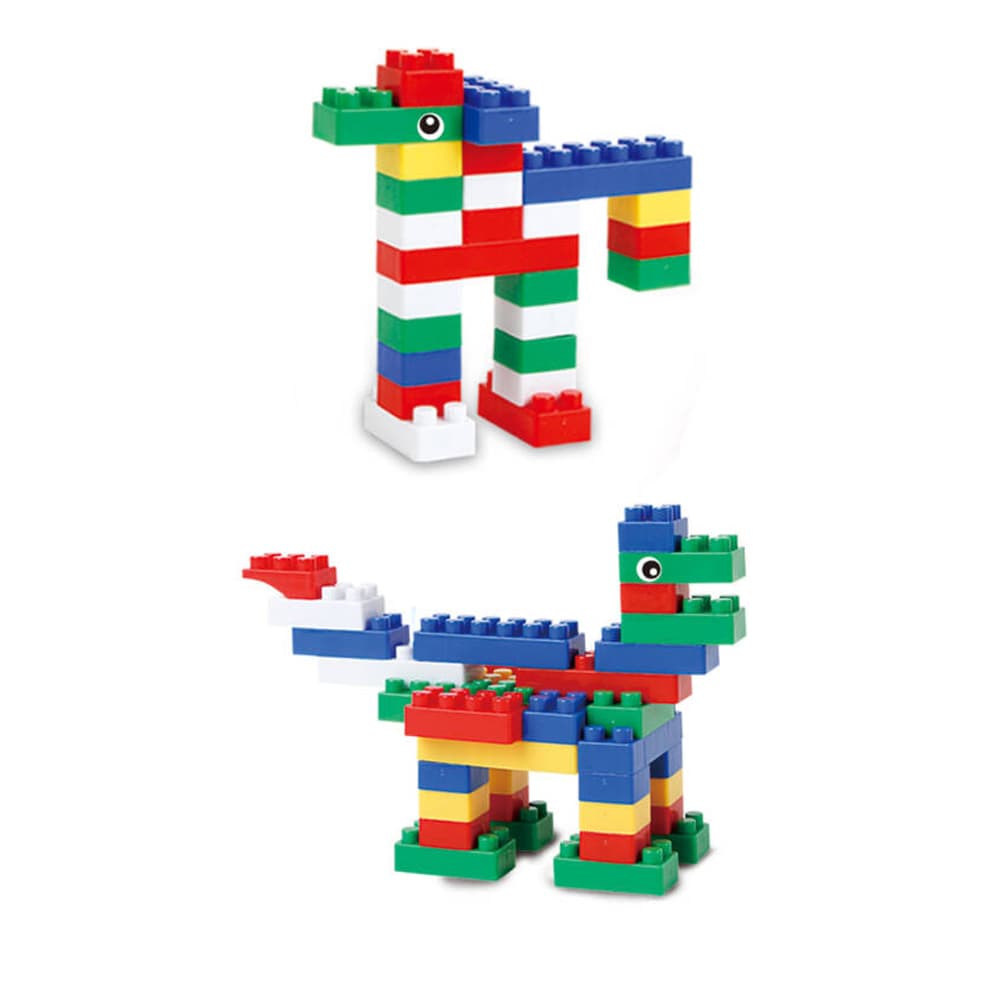 Babies & more Block Set - 60 Pcs - Educational Building Toy - Multicolor