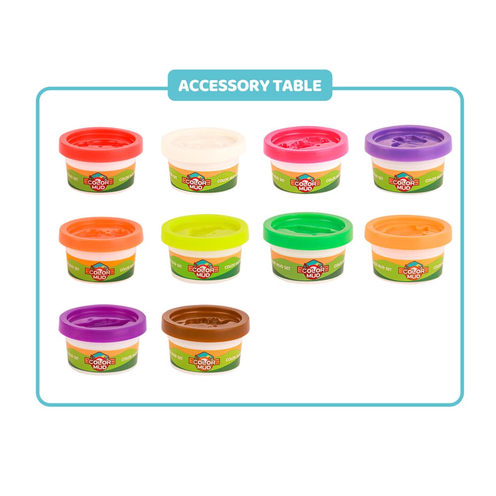 Babies & more Play Dough - 10 Pcs Set - Creative Play Toy - Multicolor