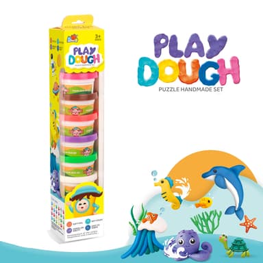 Babies & more Play Dough - 10 Pcs Set - Creative Play Toy - Multicolor thumbnail 3