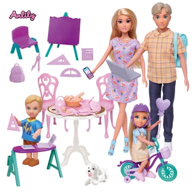 Anlily, 11.5-Inch Family Doll Set - Multicolor thumbnail 2