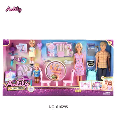 Anlily, 11.5-Inch Family Doll Set - Multicolor thumbnail 3