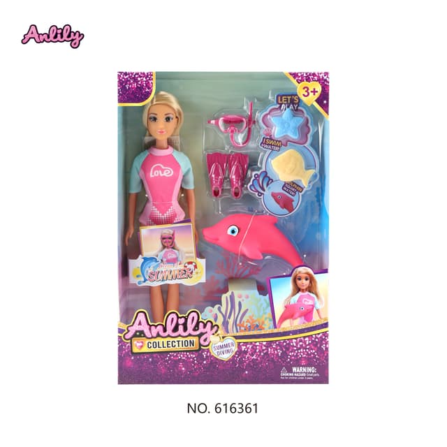 Anlily, 11.5-Inch Doll With Diving Set - Multicolor thumbnail 3