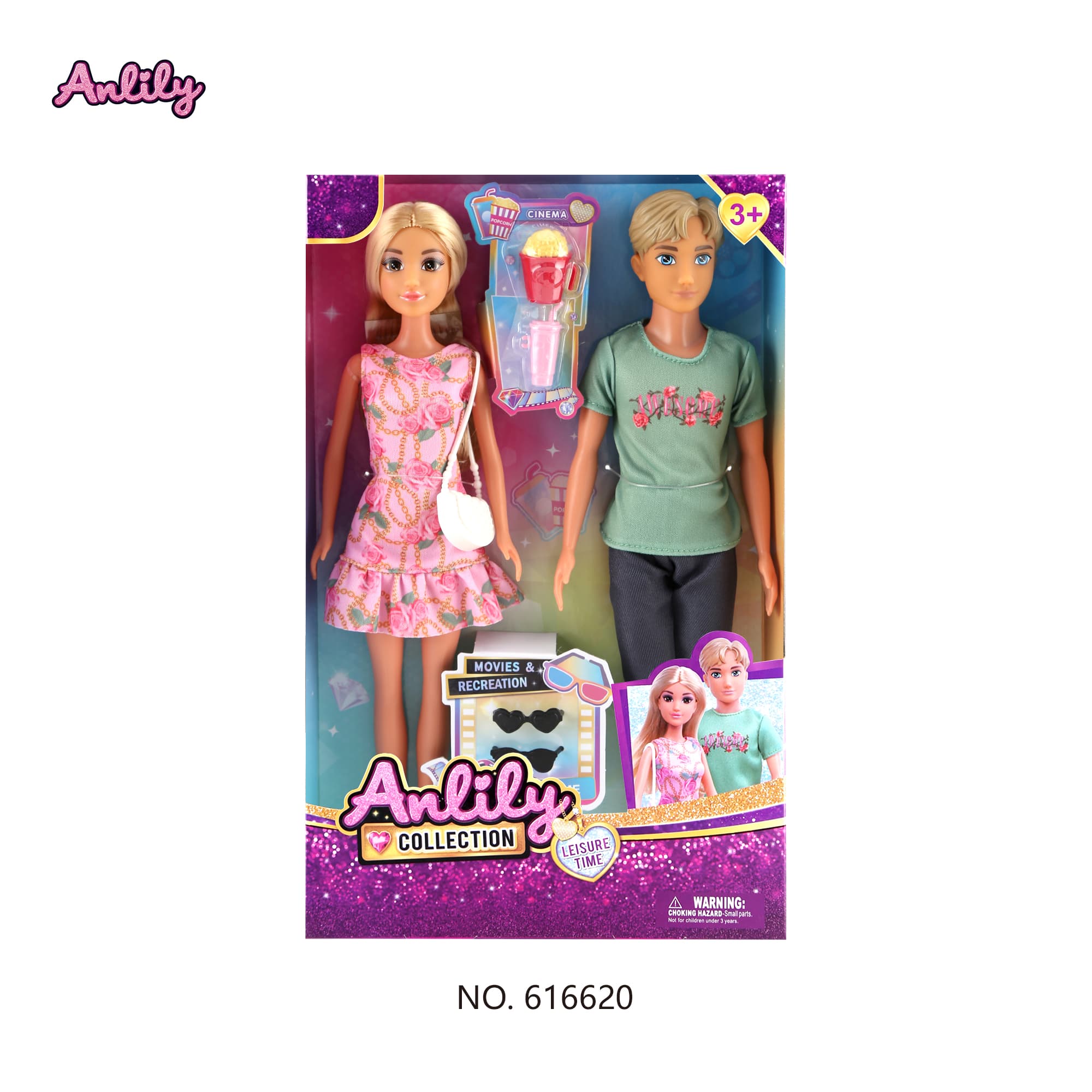 Anlily, 11.5-Inch Fashion Doll Set - Multicolor
