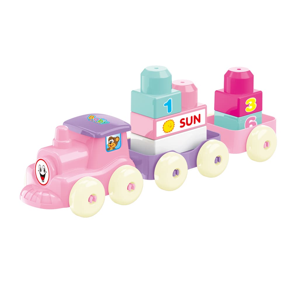 Babies & more Pink 30 Pcs Block Set - Educational Building Toy