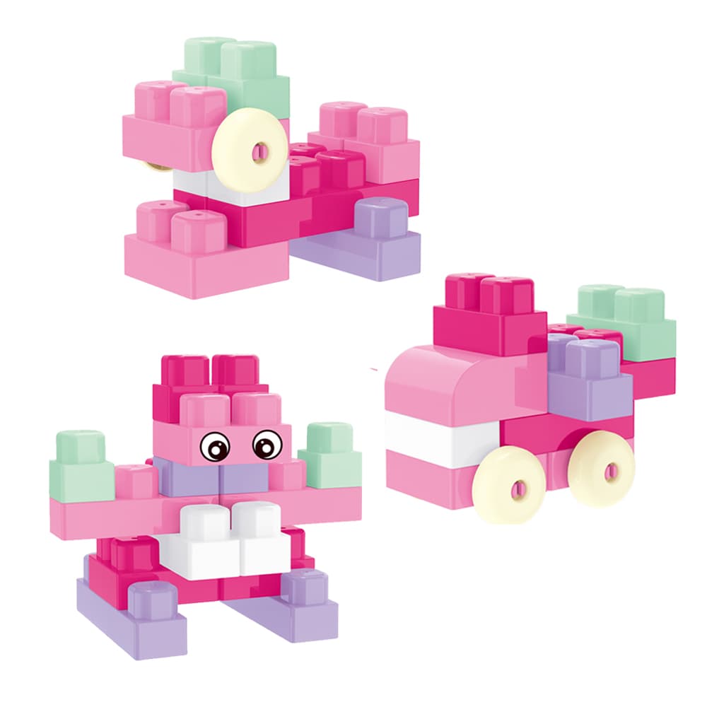 Babies & more Pink 50 Pcs Block Set - Educational Building Toy