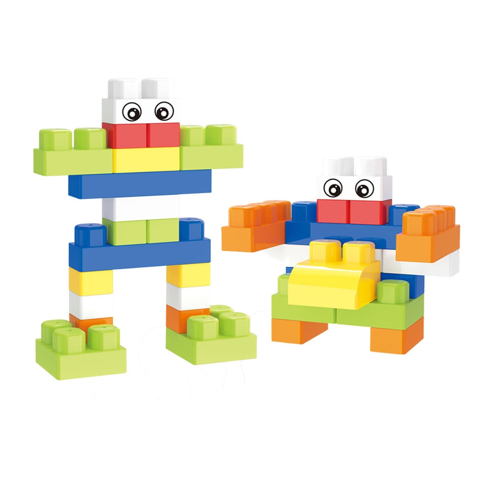 Babies & more Block Set - 120 Pcs - Educational Building Toy - Blue thumbnail 2