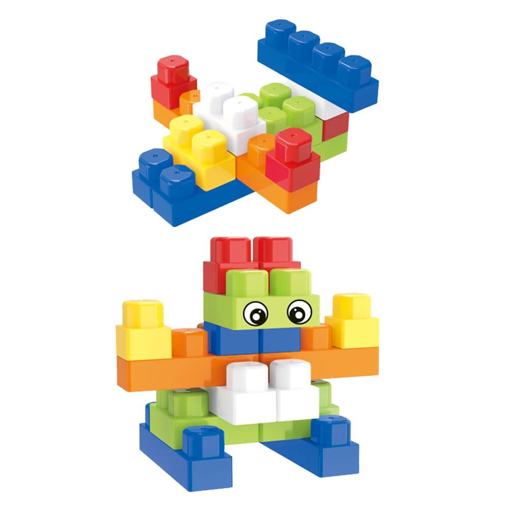 Babies & more 60 Pcs Block Set - Educational Building Toy - Blue