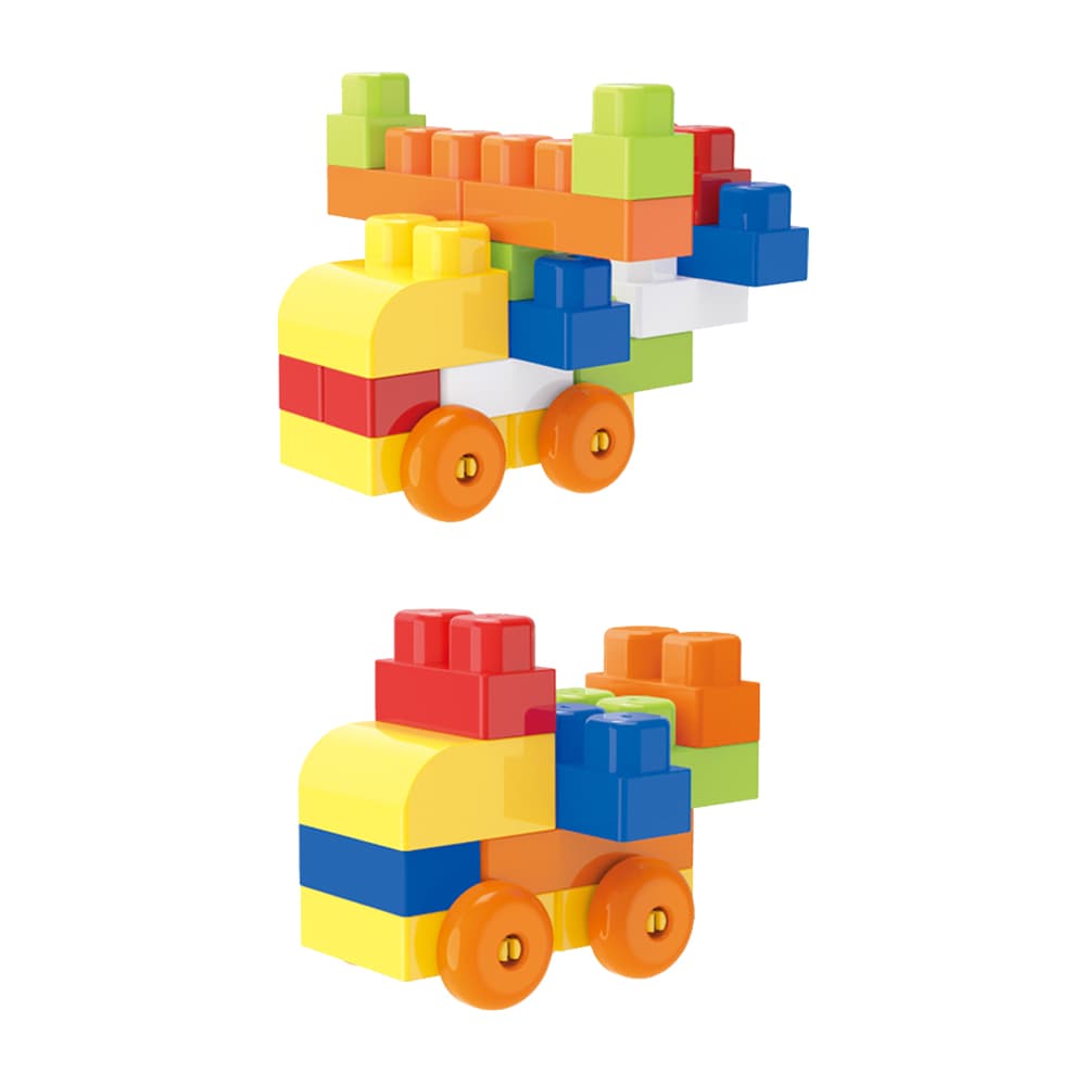 Babies & more 60 Pcs Block Set - Educational Building Toy - Blue thumbnail 2