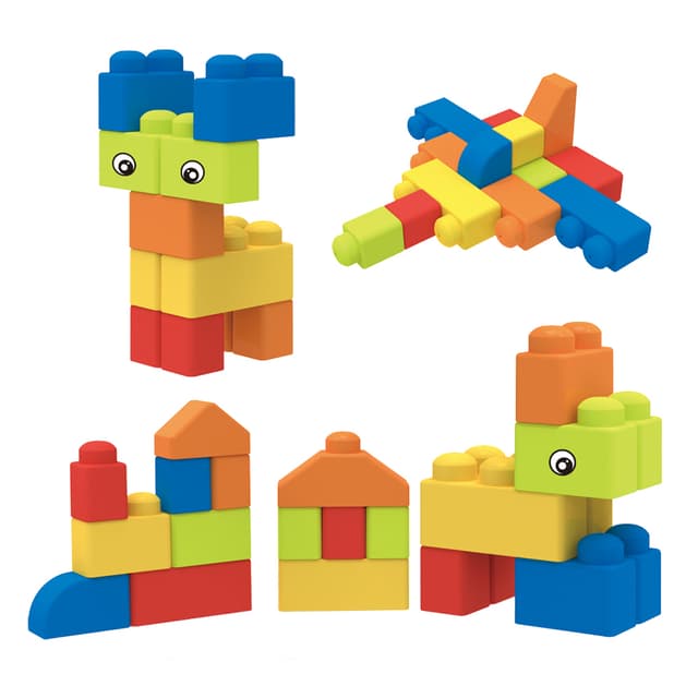 Babies & more 24 Pcs Block Set - Educational Building Toy - Blue thumbnail 3