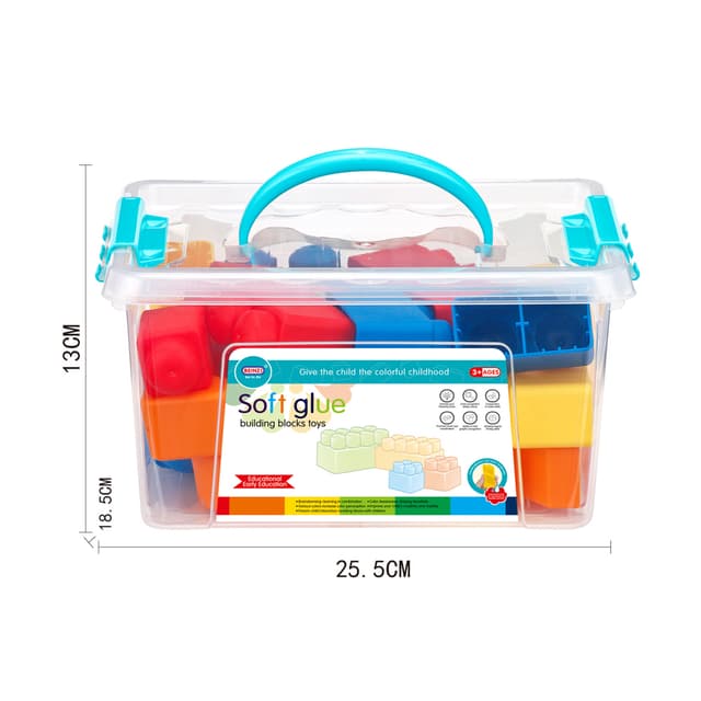 Babies & more 24 Pcs Block Set - Educational Building Toy - Blue thumbnail 4