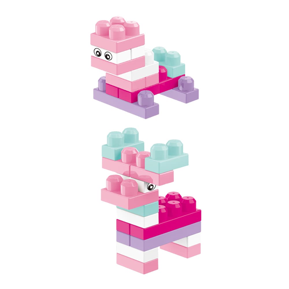 Babies & more Pink 32 Pcs Block Set - Educational Building Toy thumbnail 2
