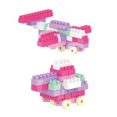 Babies & more Block Set - 140 Pcs - Educational Building Toy - Pink thumbnail 3