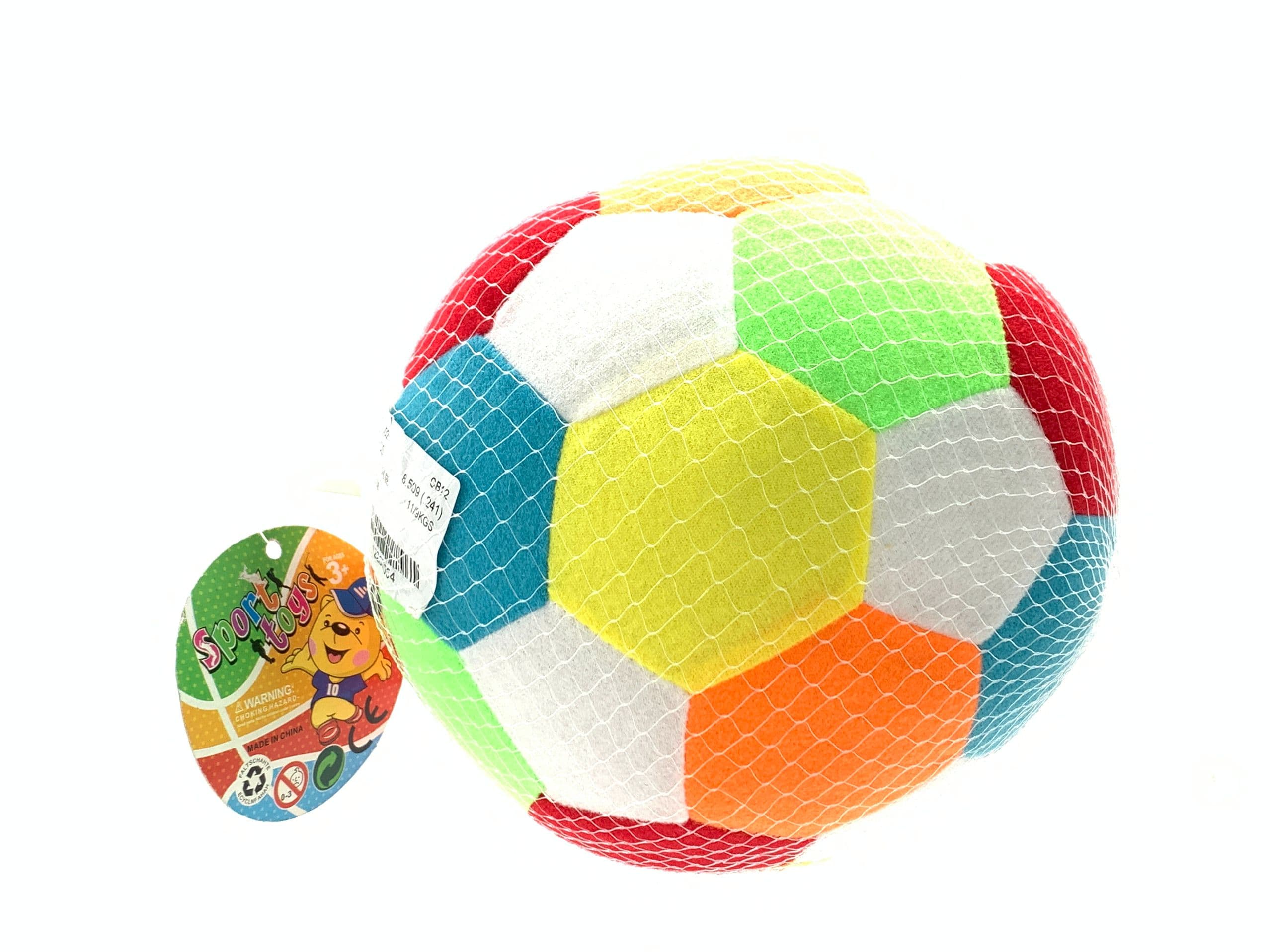 Babies & more 7 Inch Ball With Bell - Baby Sensory Toy - Multicolor