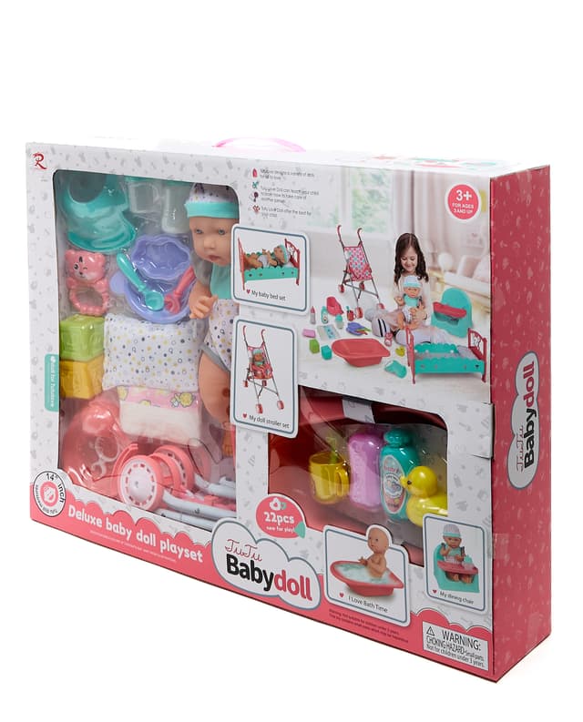 Doll with Stroller & Accessories thumbnail 4