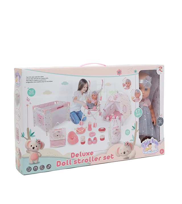14-Inch Doll With Stroller & Accessories thumbnail 2