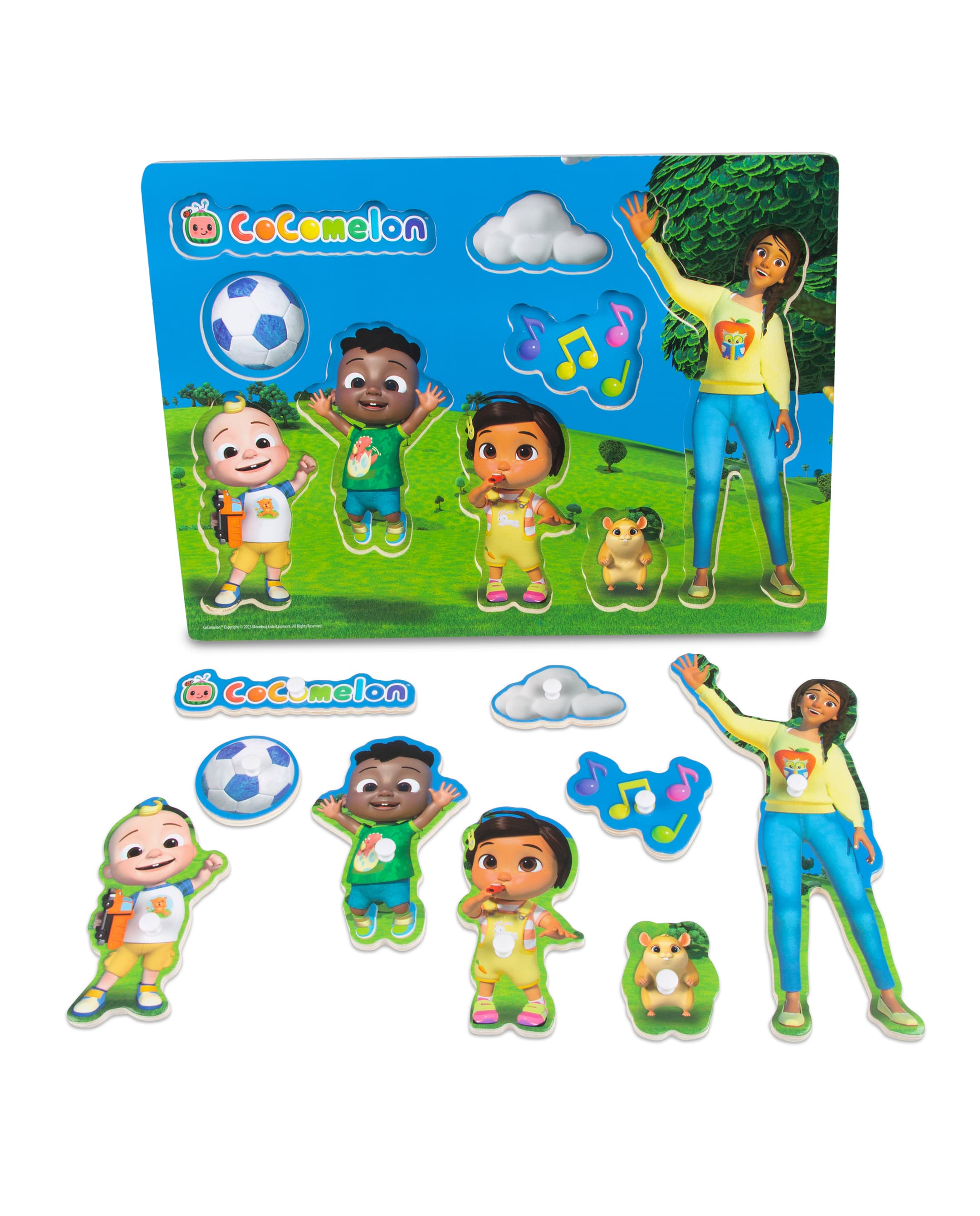 Cocomelon Character Peg Board - Multicolor