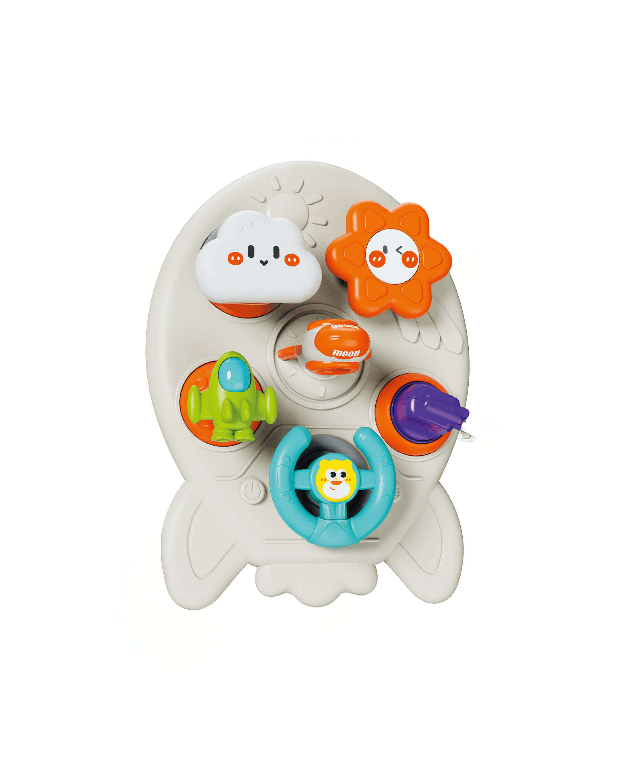 Babies & more Baby Busy Board - Montessori Learning Toy - Multicolor