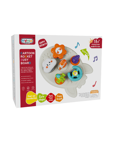 Babies & more Baby Busy Board - Montessori Learning Toy - Multicolor thumbnail 2