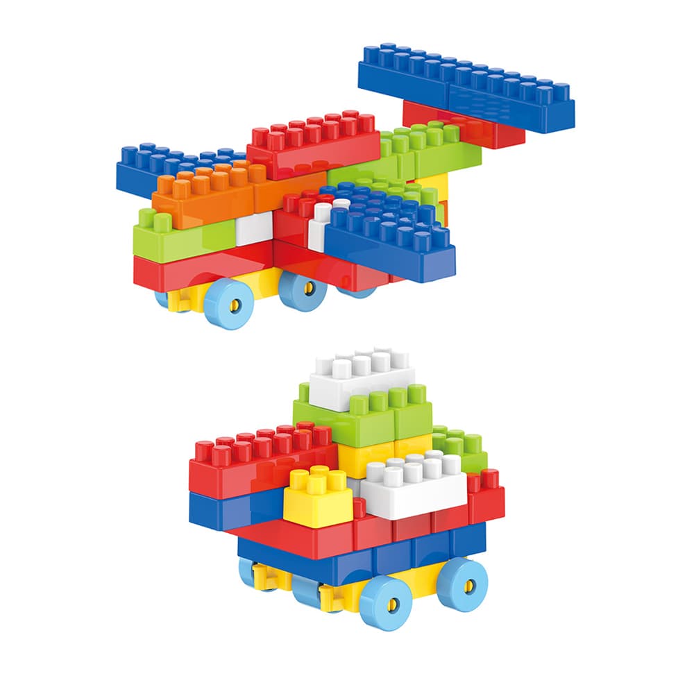 Babies & more Block Set - 220 Pcs - Educational Building Toy - Blue