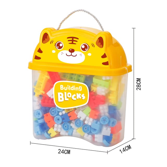 Babies & more Block Set - 220 Pcs - Educational Building Toy - Blue thumbnail 3