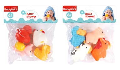 Babies & more 4 Pcs Vinyl Bath Toys - Baby Water Play Toy - Multicolor thumbnail 1