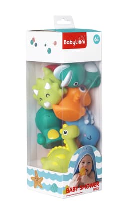Babies & more 8 Pcs Vinyl Bath Toys - Baby Water Play Toy - Multicolor