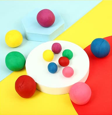 Babies & more Play Dough - 12 Pcs Set - Creative Play Toy - Yellow,Blue,Red Pink,Green,Purple thumbnail 2