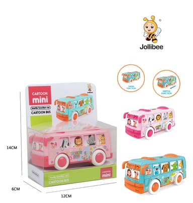 Babies & more Mini Bus - Assorted - Baby Vehicle Toy - Pink,Blue thumbnail 1