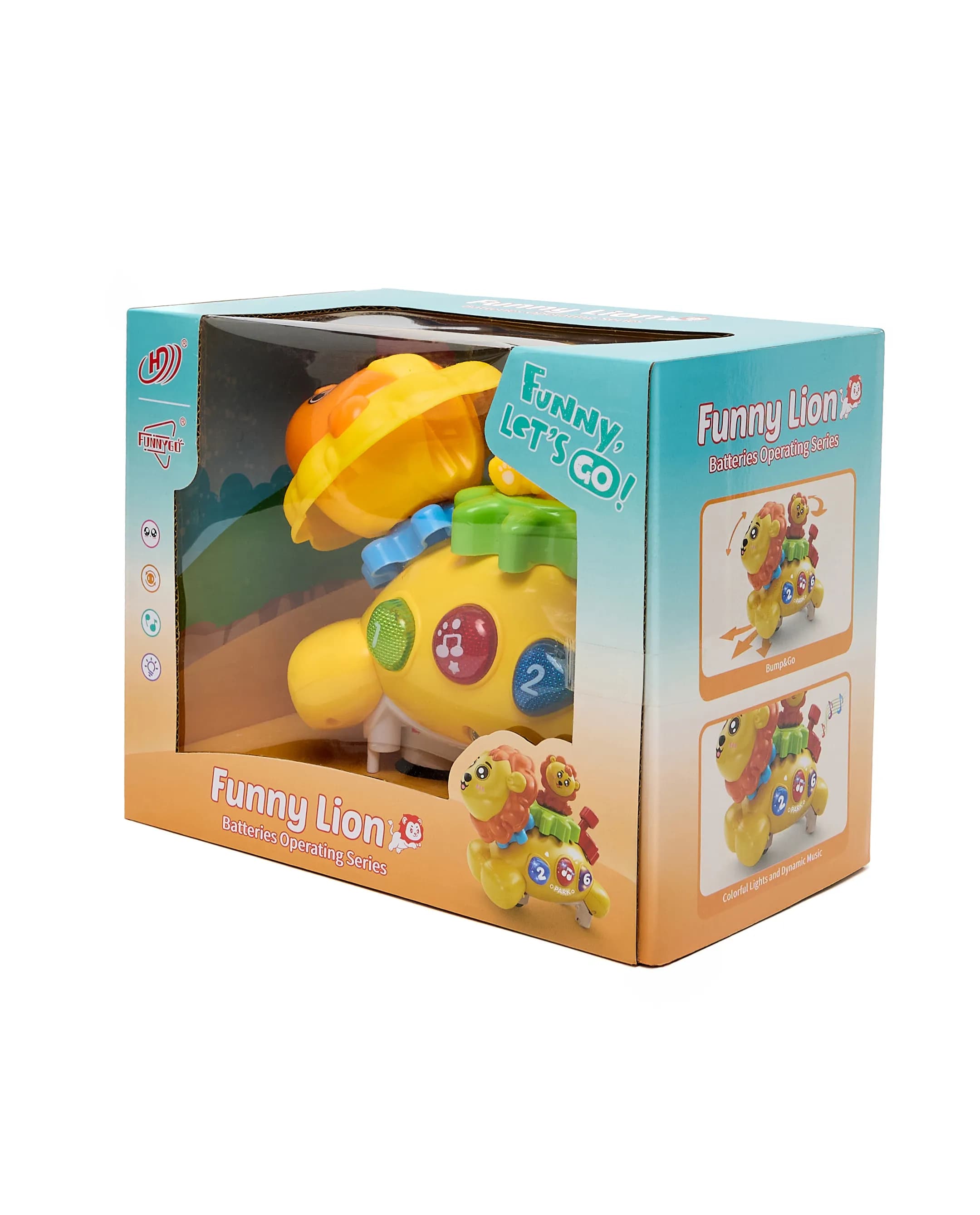 Babies & more B/O Lion With Light And Music - Multicolor thumbnail 4