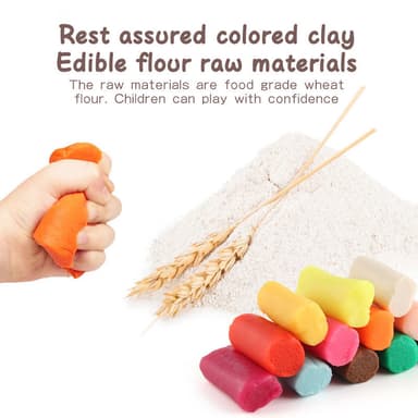 Babies & more 12 Pcs Color Dough - Creative Kids Toy - Multicolor thumbnail 4