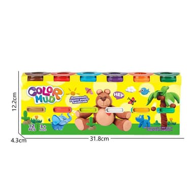 Babies & more 12 Pcs Color Dough - Creative Kids Toy - Multicolor thumbnail 5