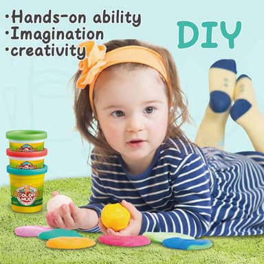 Babies & more 8 Pcs Color Dough - Creative Kids Toy - Multicolor thumbnail 2