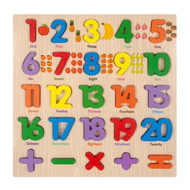 Babies & more Alphabets & Numbers Wooden Toys - Educational Learning Toy - Multicolor thumbnail 1