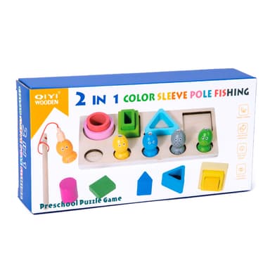 Babies & more Wooden Toys - Shape Sorting - Educational Toy - Multicolor thumbnail 5