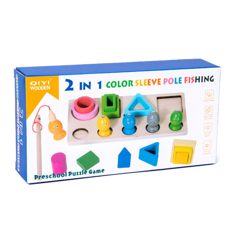 Babies & more Wooden Toys - Shape Sorting - Educational Toy - Multicolor thumbnail 5